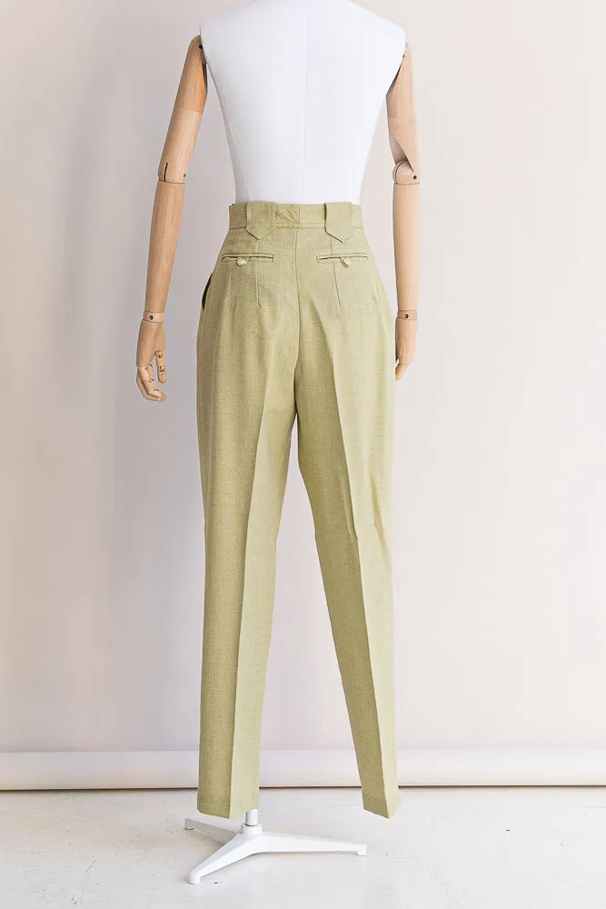 61-3 ESTATE Very loose business pants with welt pockets