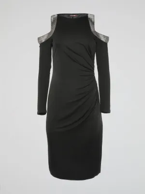 Black Cold Shoulder Dress