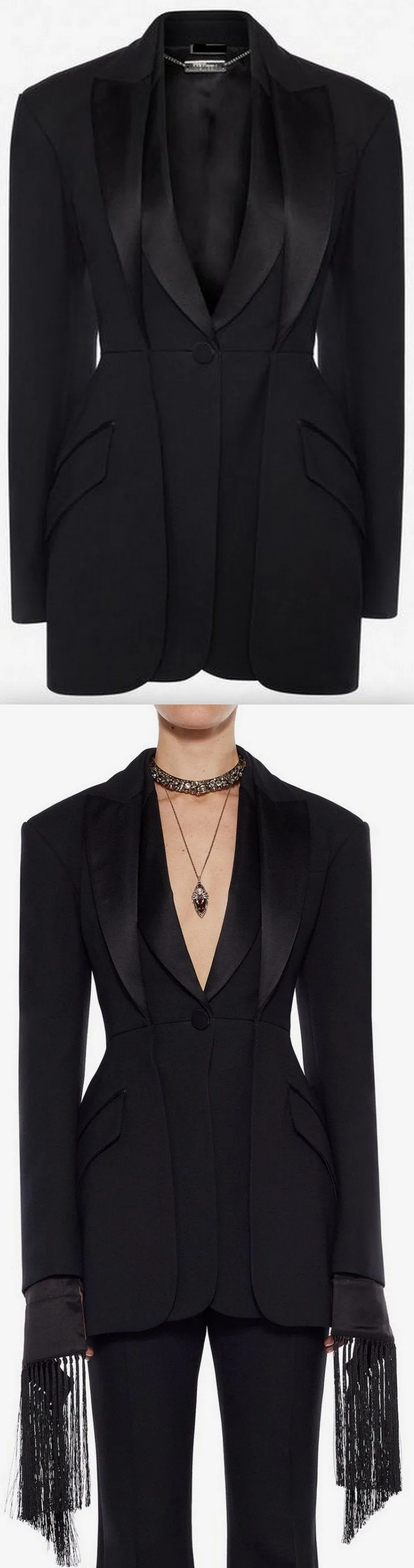 Double Lapel Tuxedo Jacket